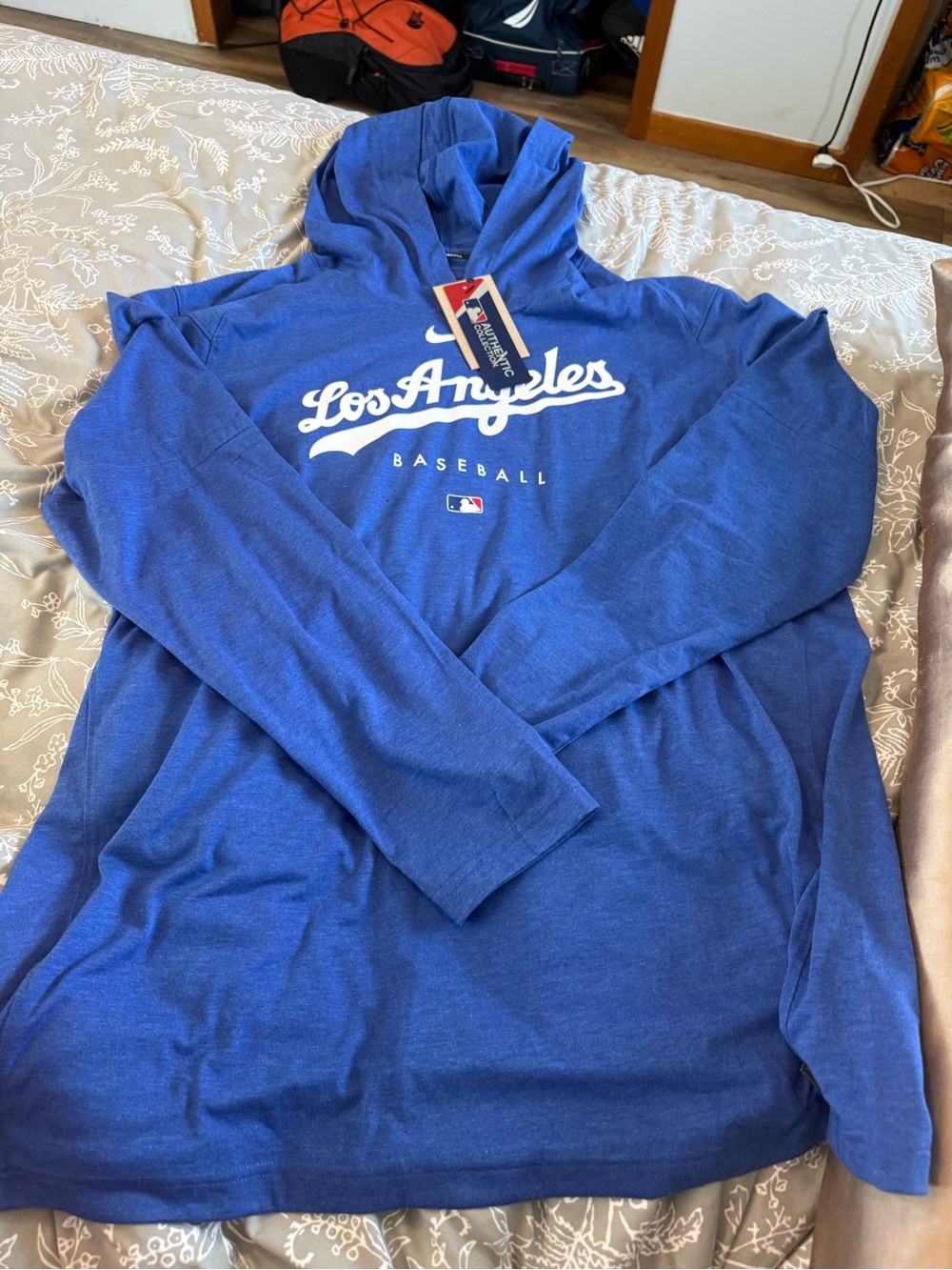 Nike Los Angeles Baseball Royal Blue Pullover Hoodie
